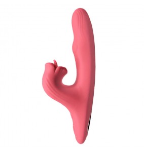 QUER - NANI Heating Licking AV Wand Vibrator (Chargeable - Red)